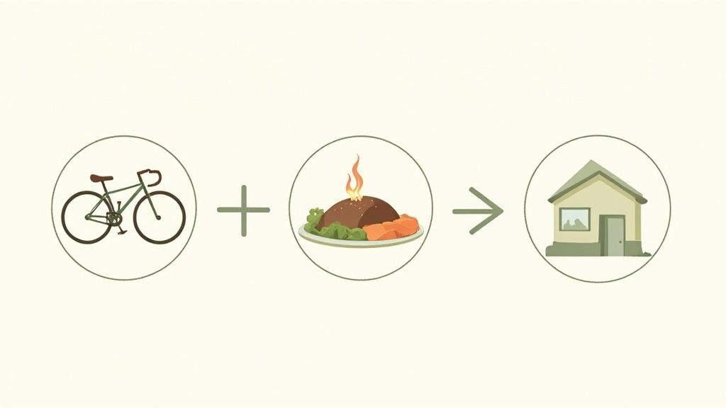 Osoba dbająca o rośliny w domu, symbolizująca dbałość o środowisko.