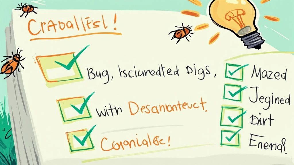 A team collaborating on bug reporting.