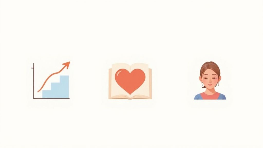 A non-profit event where people are gathered, representing a real-world story of community and impact.