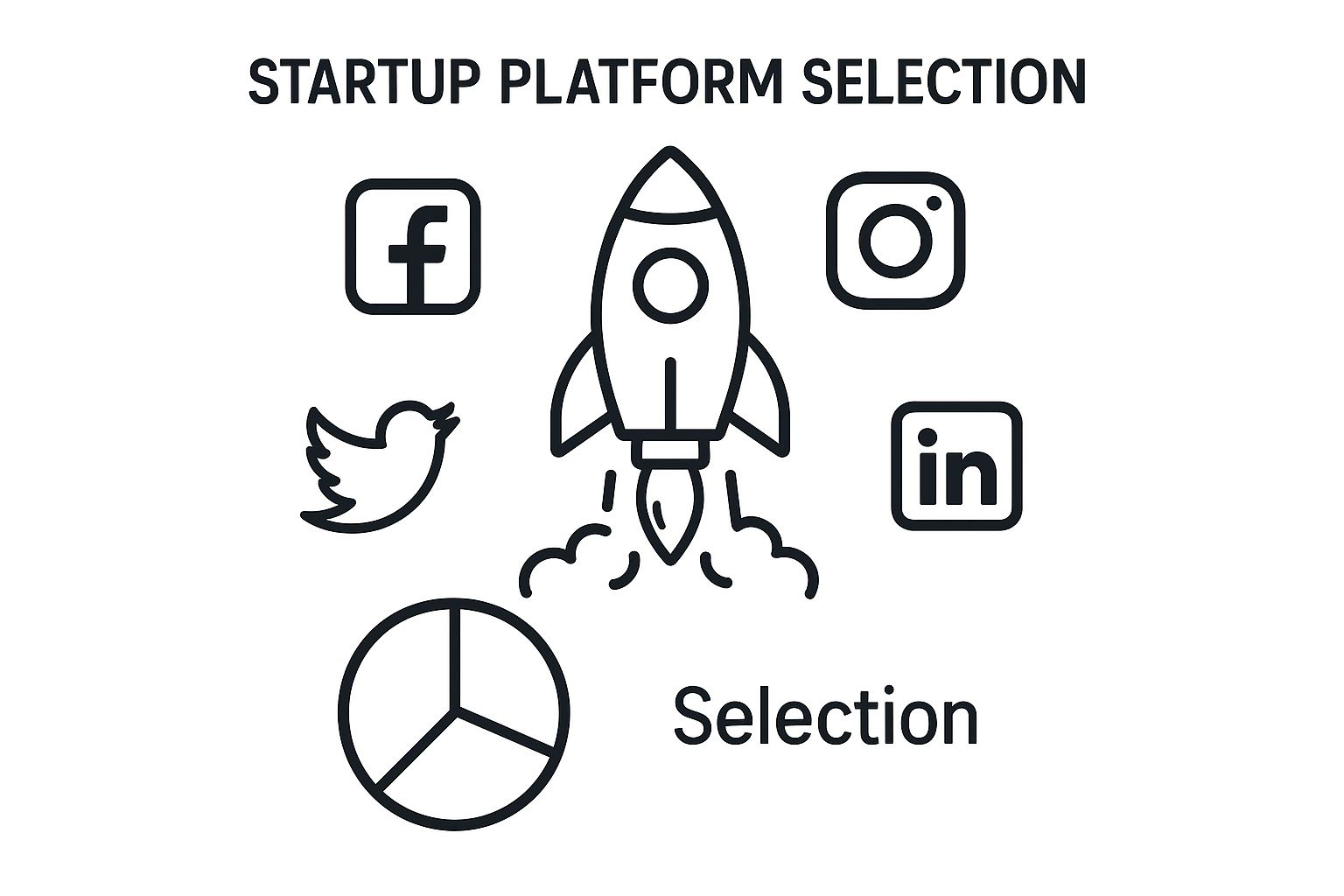 Infographic about social media marketing for startups