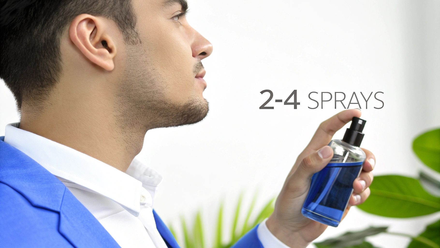 Three elegant cologne bottles with varying shades of liquid, representing different fragrance strengths.