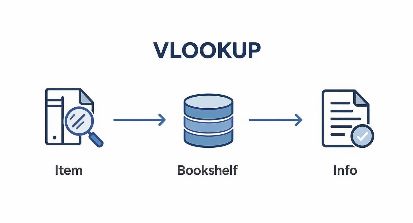 Infographic about what is vlookup in excel