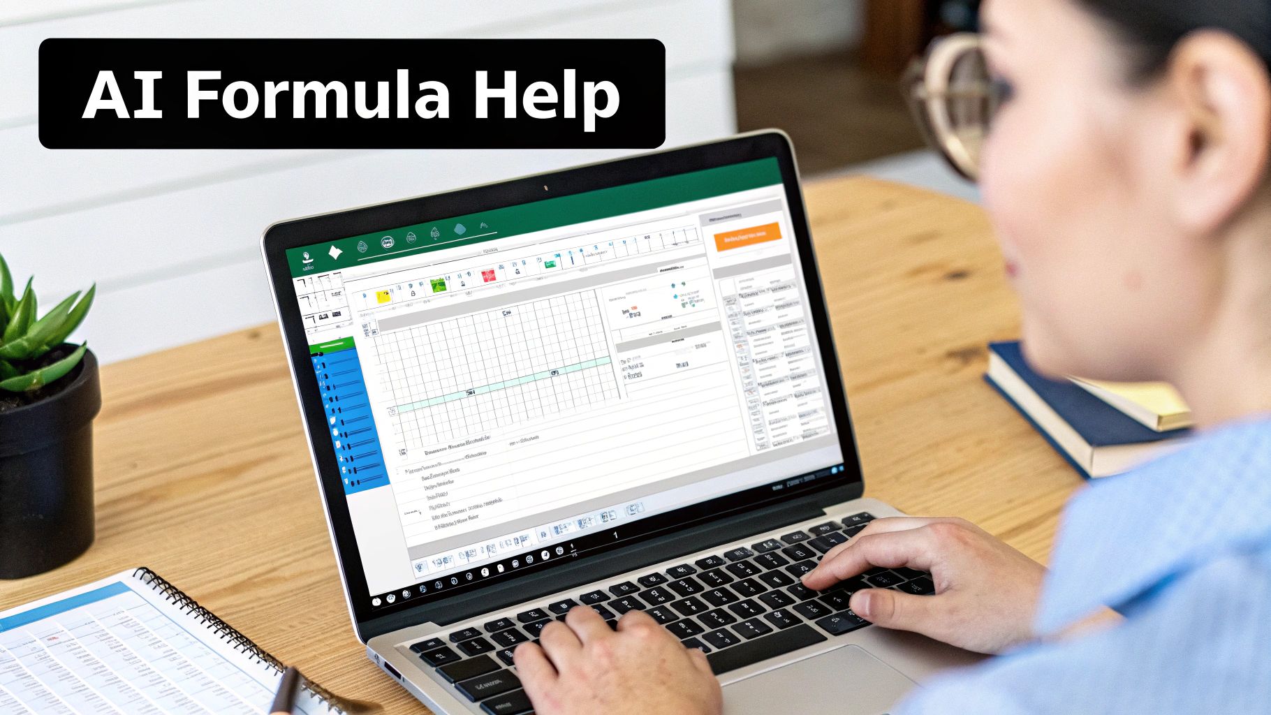 A dashboard in Excel showing various charts and graphs representing data insights.