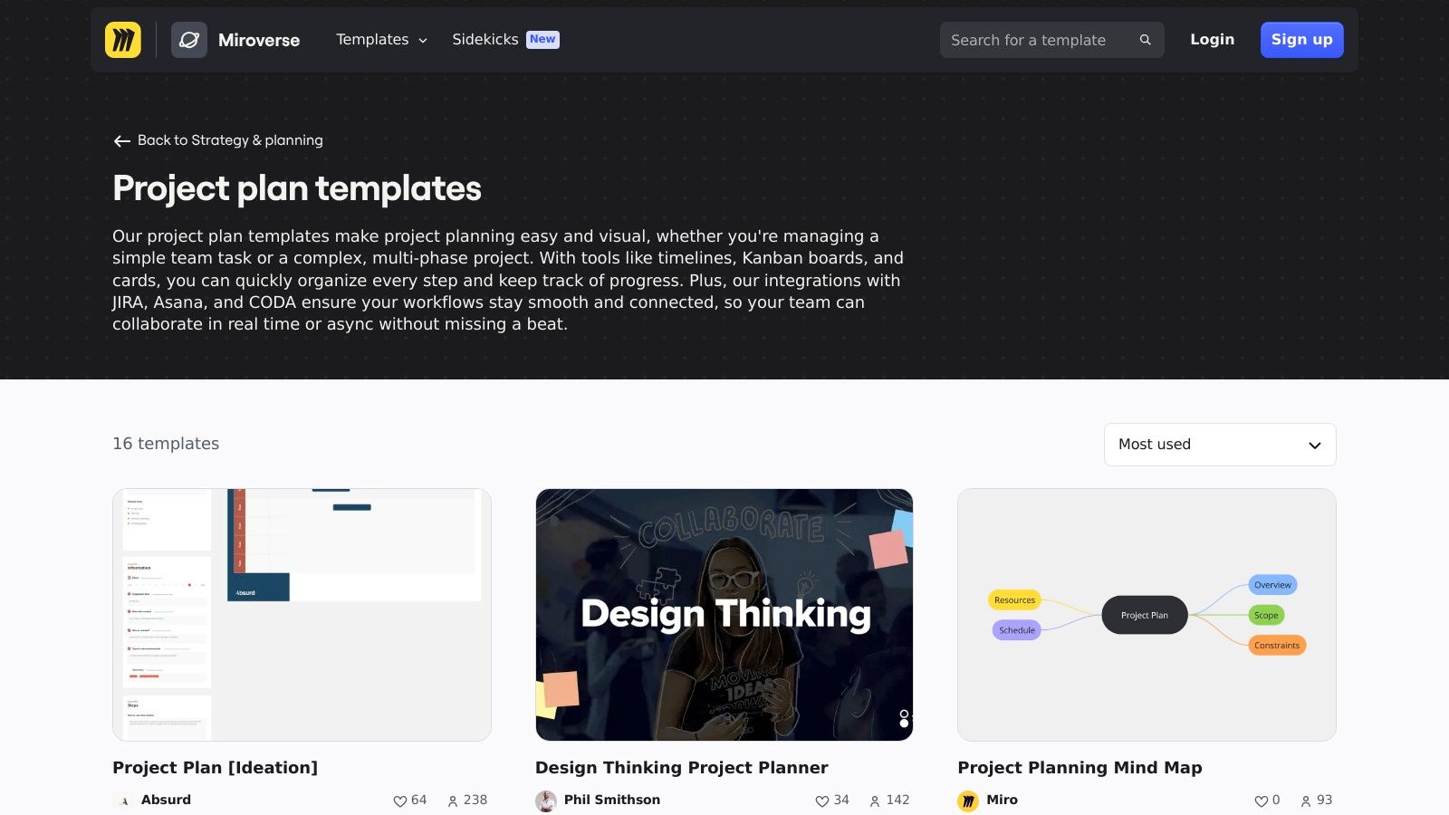 Miro Template Library + Miroverse