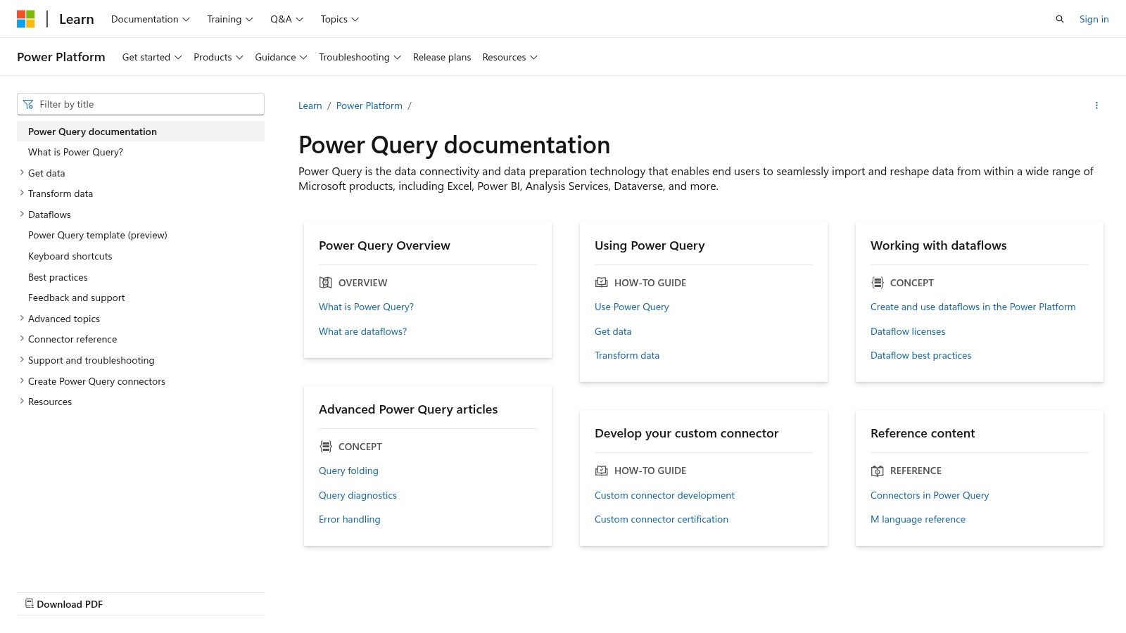 Microsoft Power Query (Excel, Power BI, etc.)
