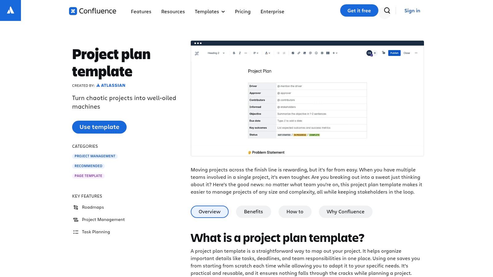Atlassian Confluence Templates
