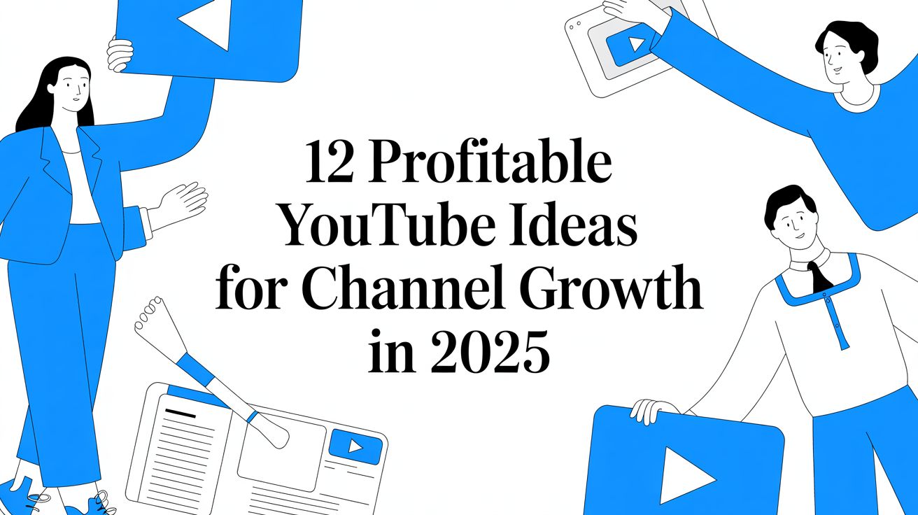 12 Profitable YouTube Ideas for Channel Growth in 2025