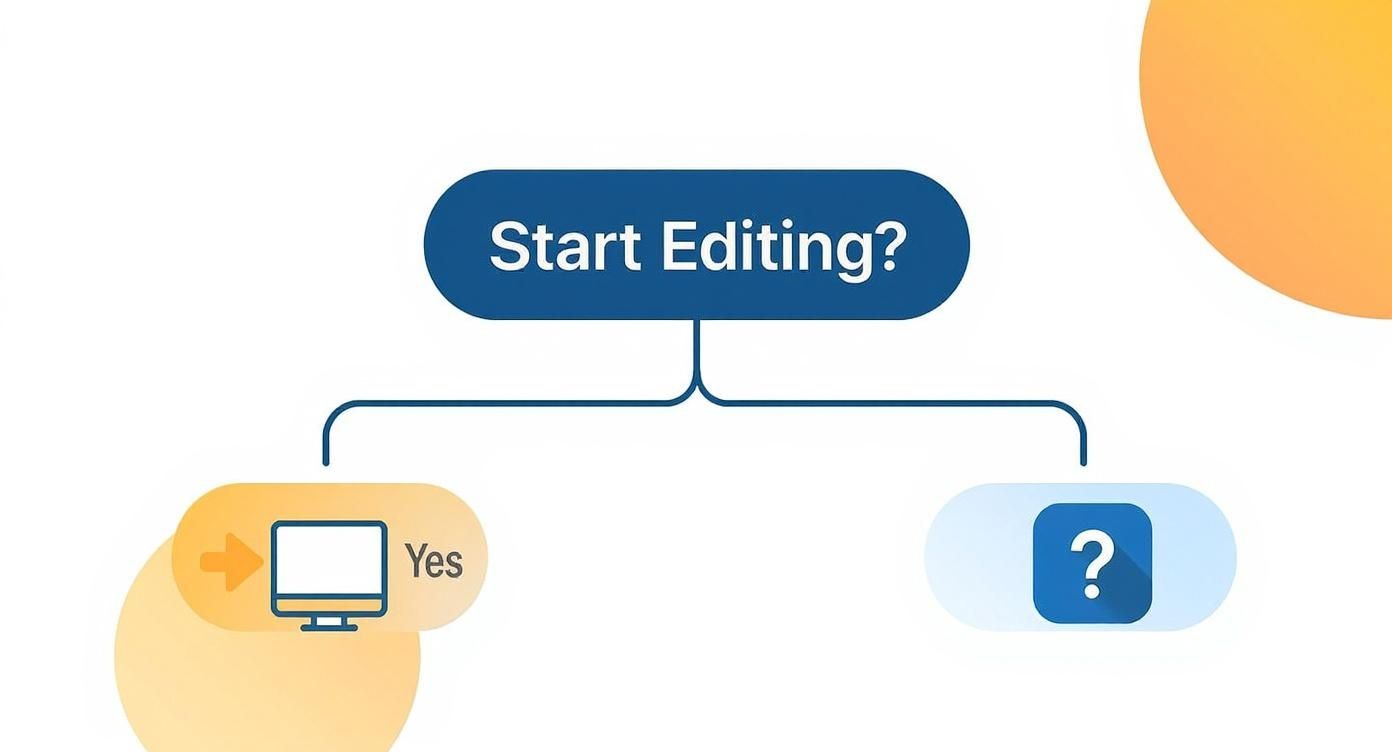 Infographic about video editing for beginners