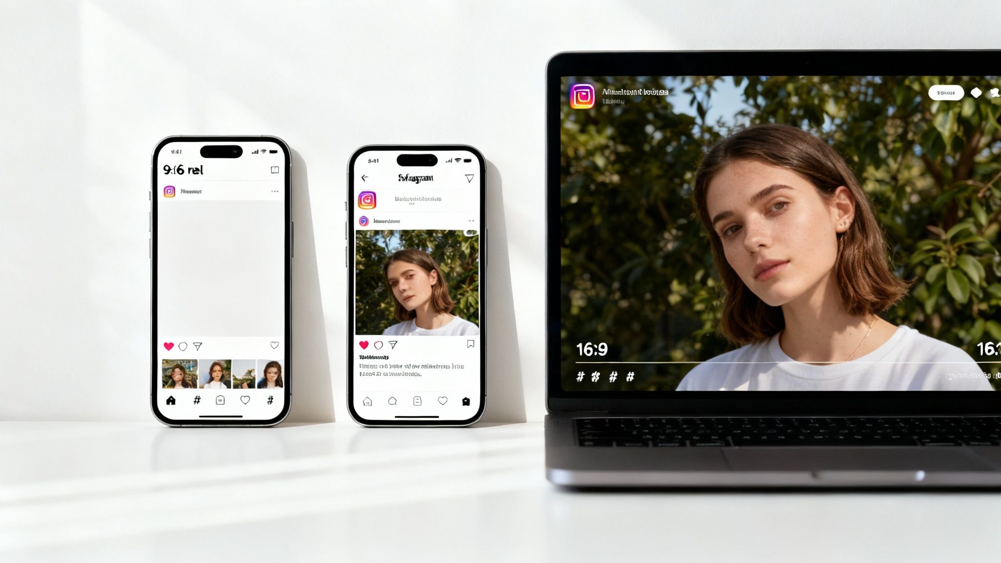 A person's hands holding a smartphone, with social media icons floating around it.