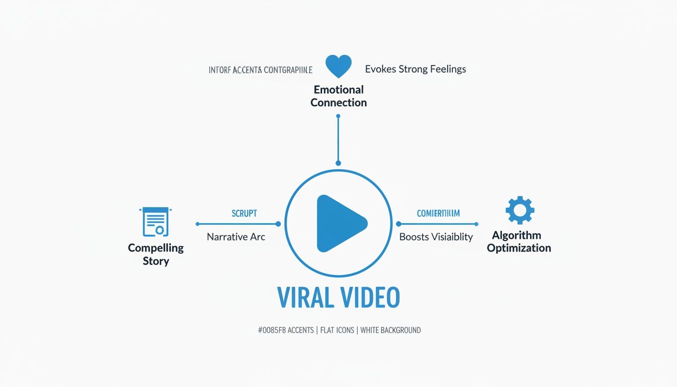 Infográfico sobre o que faz um vídeo viral