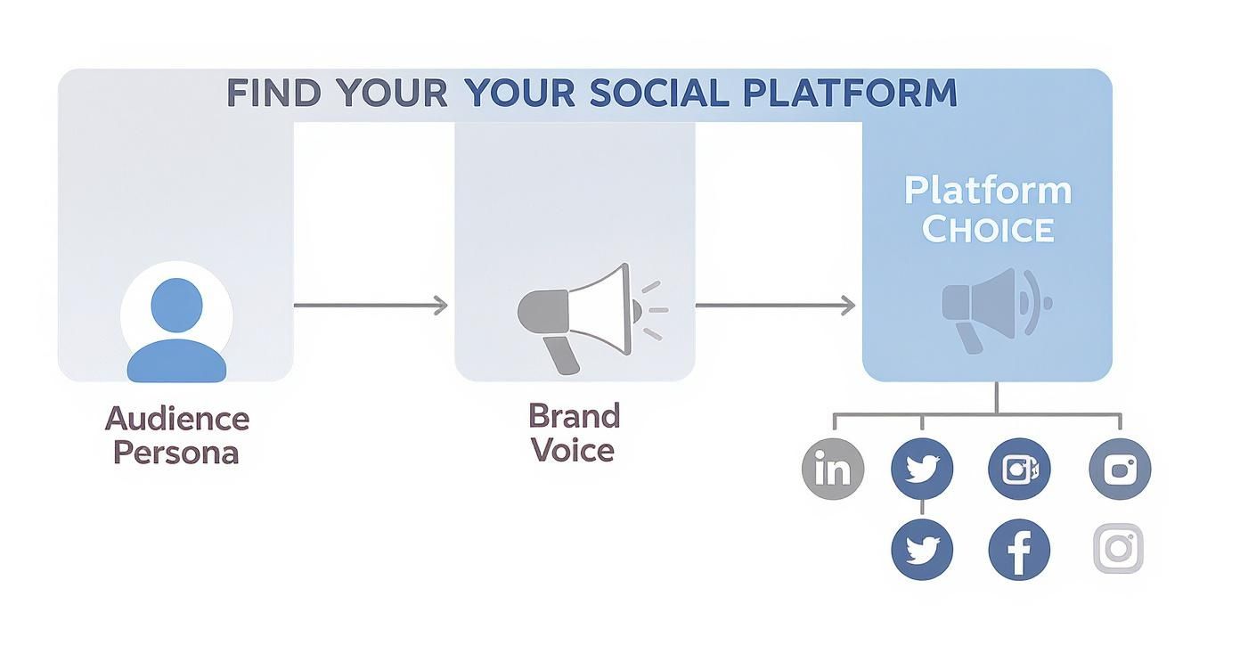 Infographic about how to build social media presence