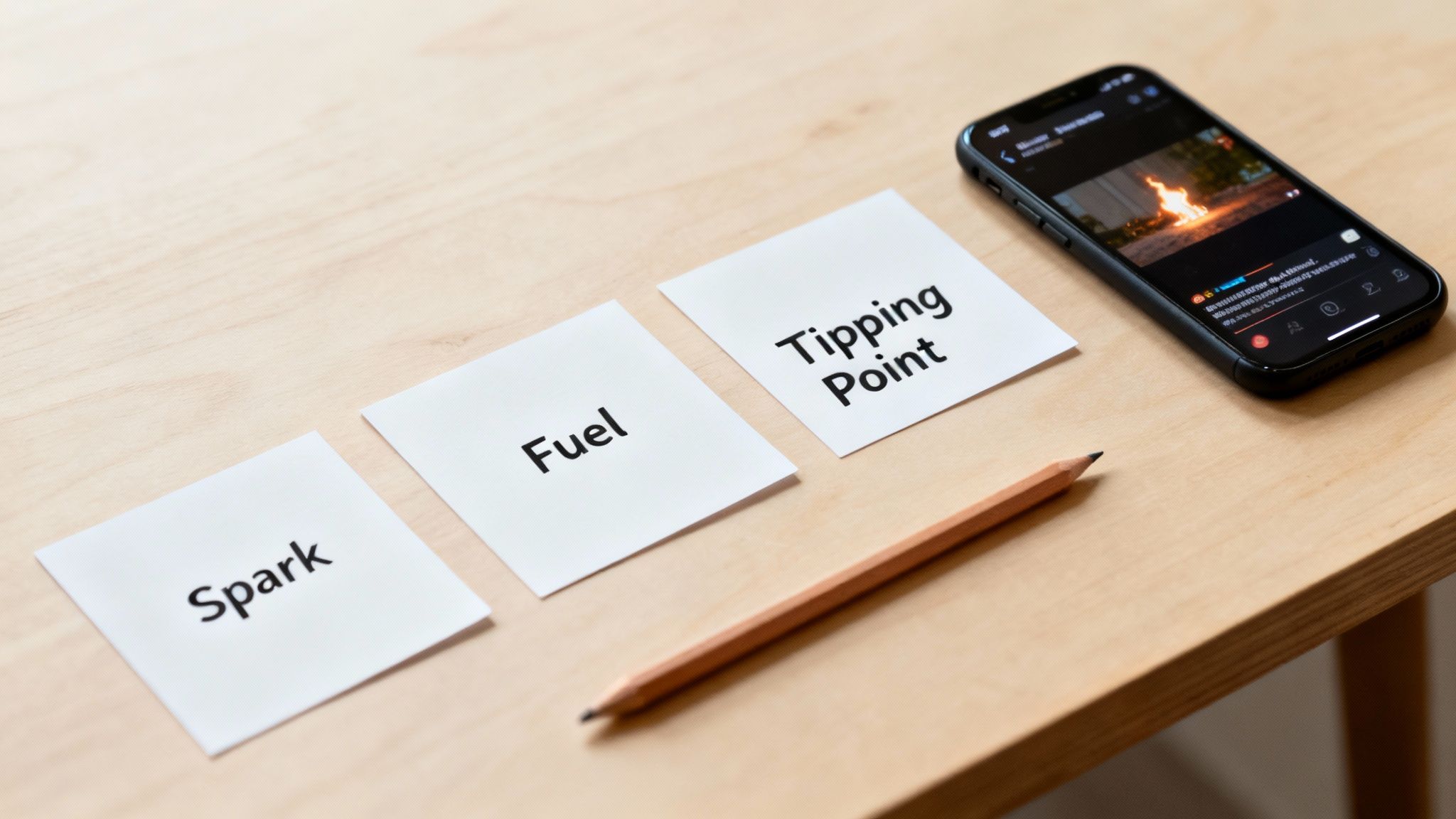Close-up of a person's finger hovering over a share button on a smartphone screen