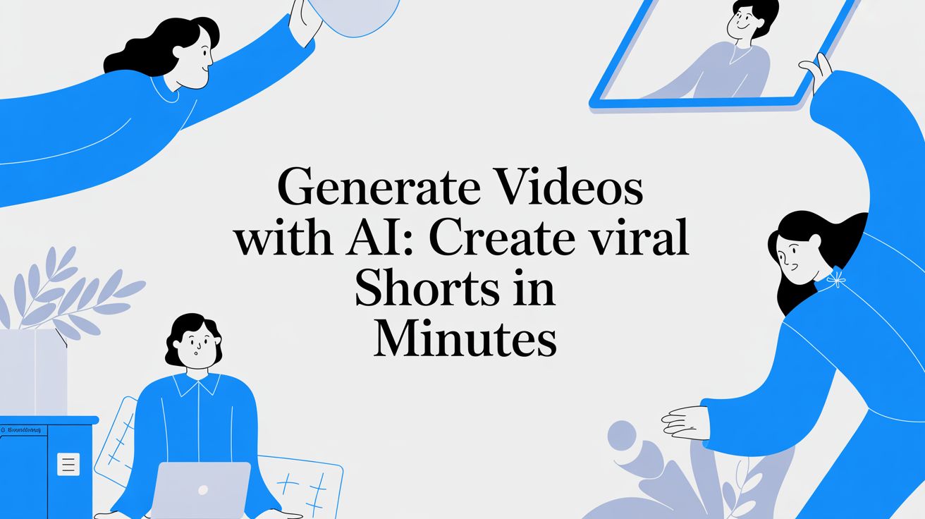 Generate videos with ai: Create Viral Shorts in Minutes