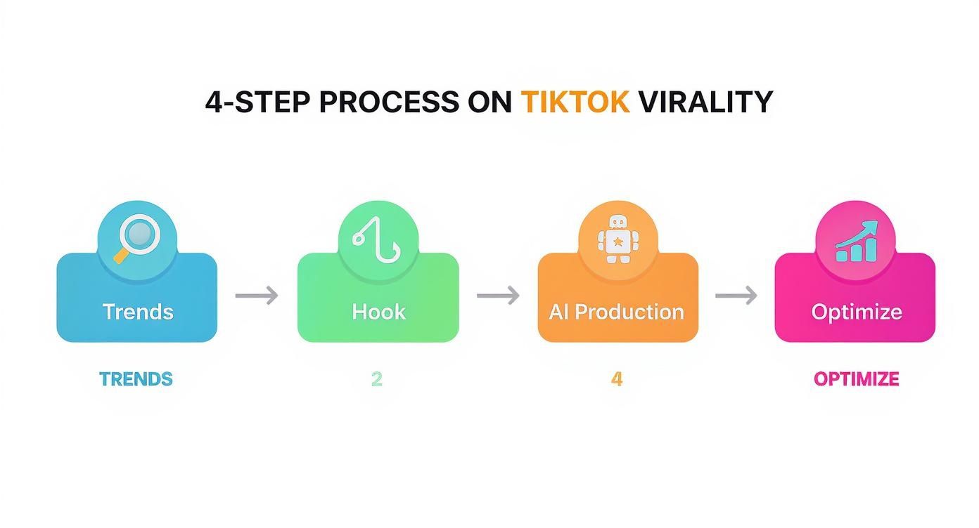 Infographic about how to create viral tiktok videos