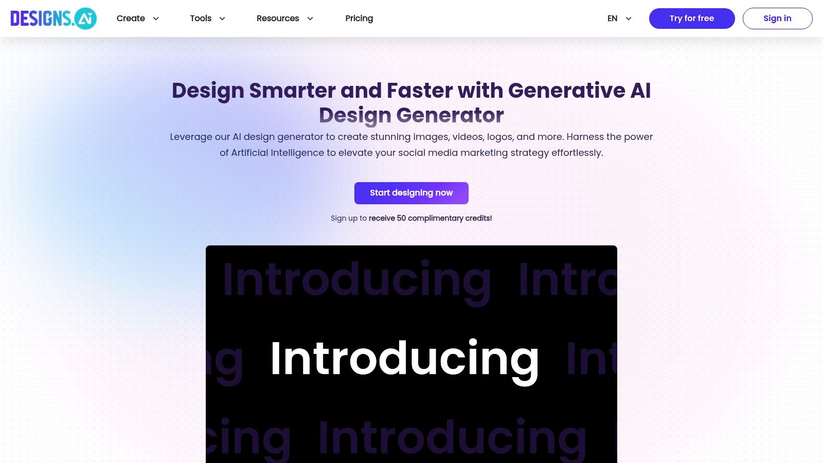 Designs.ai – Videomaker