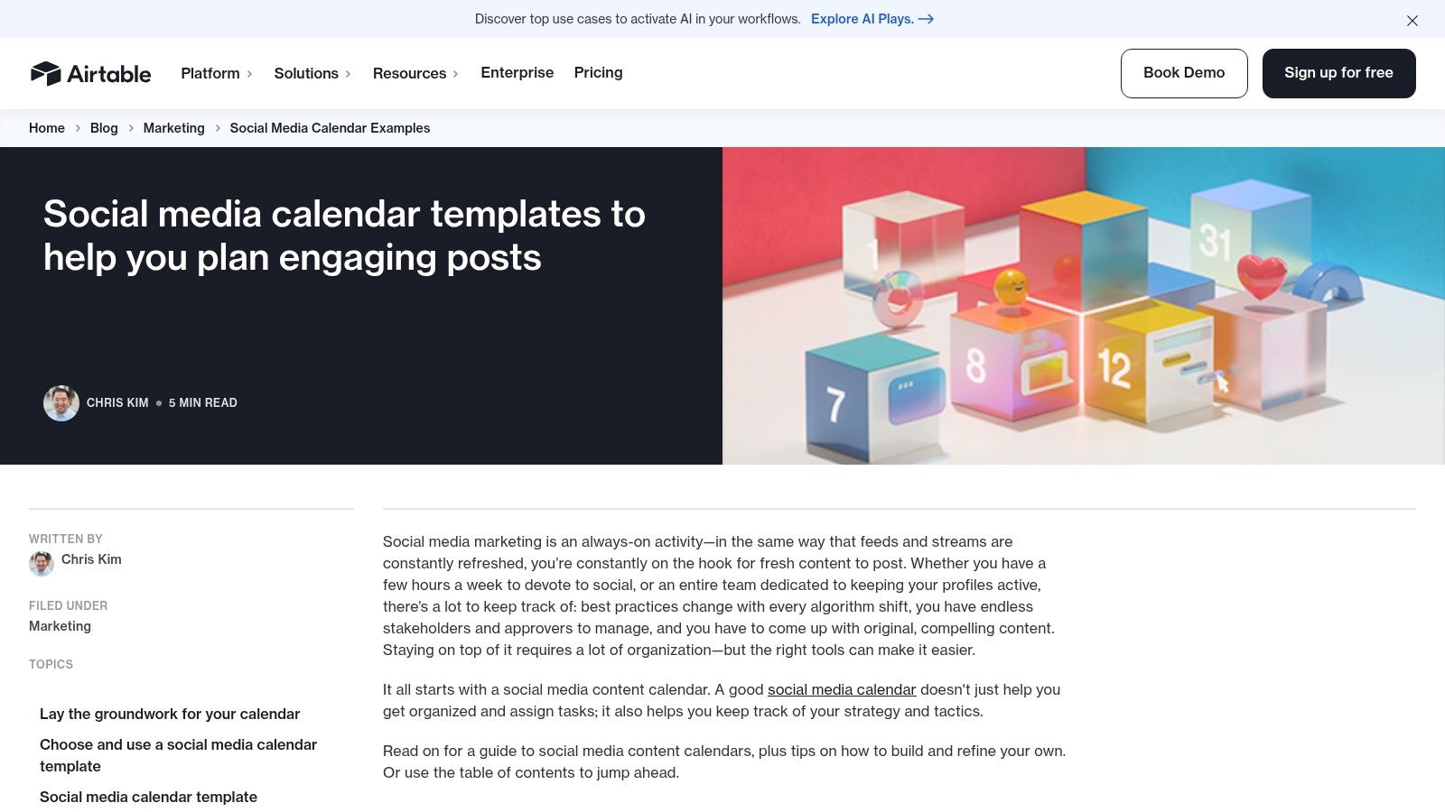 8. Airtable: The Ultimate Customizable Content Database