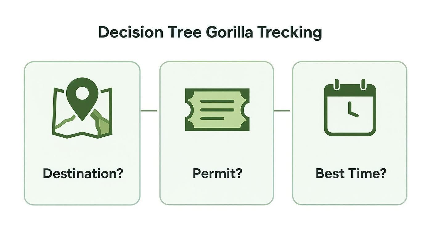 Infographic about gorilla trekking trip