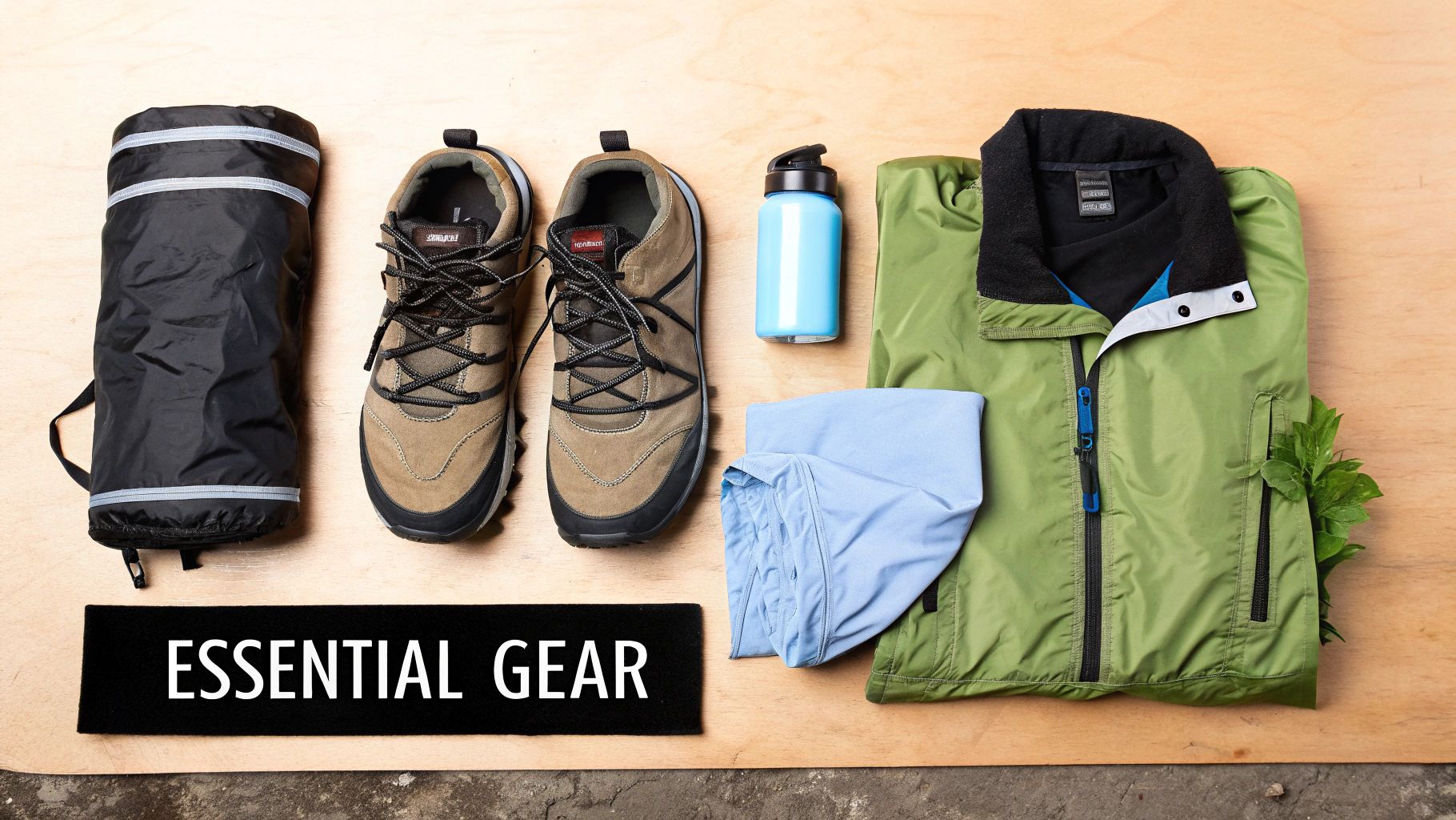 Group of trekkers preparing their gear in the Bwindi Impenetrable Forest