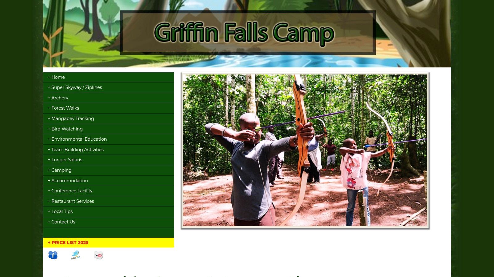 Griffin Falls Camp (Super Skyway) – Mabira Forest