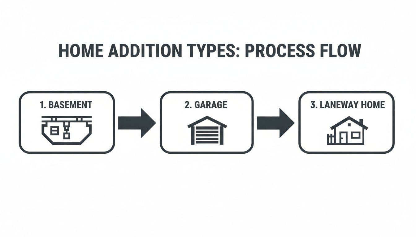 Infographic about home additions and renovations