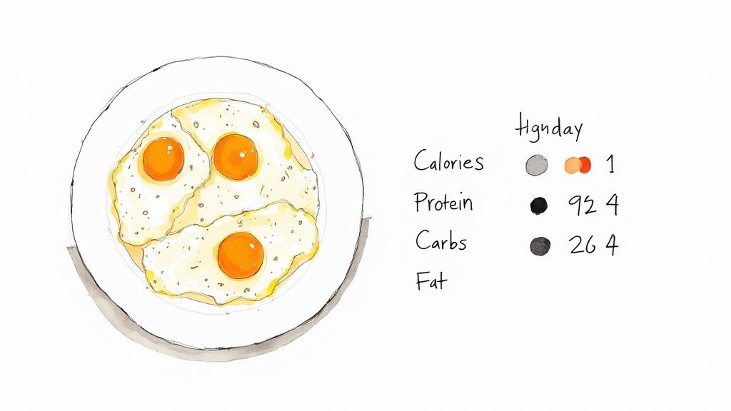 A plate of fluffy scrambled egg whites garnished with fresh parsley.