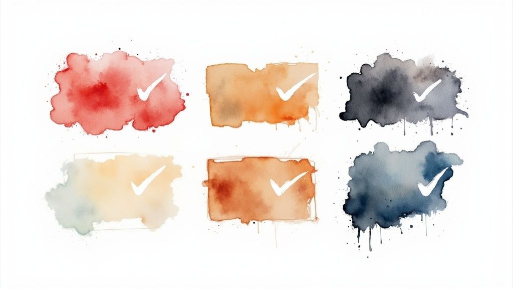 An executive dashboard with large KPI numbers at the top and supporting trend charts below, demonstrating a clear visual hierarchy.