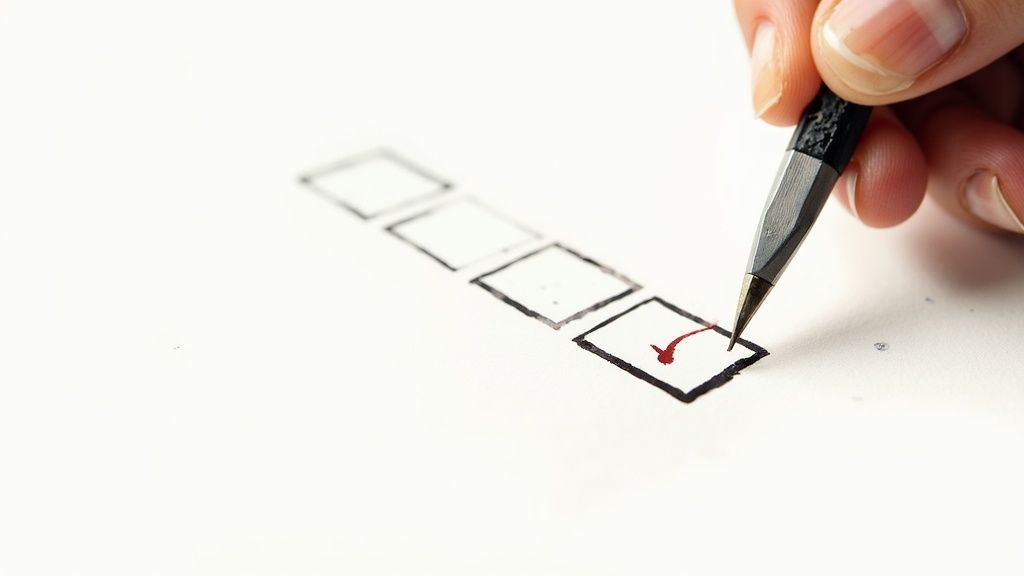 A close-up shot of a surgeon's hands in gloves holding a scalpel, symbolizing precision and focus.