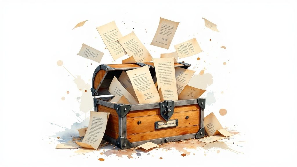 A person digging for gold, representing finding insights in customer data