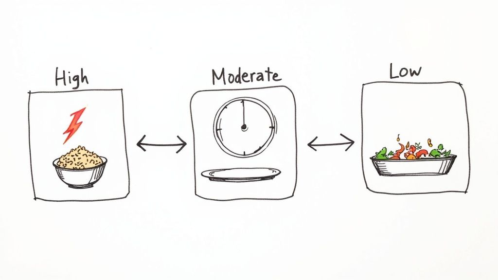 Carbohydrate Cycling (High/Low/Moderate Days)