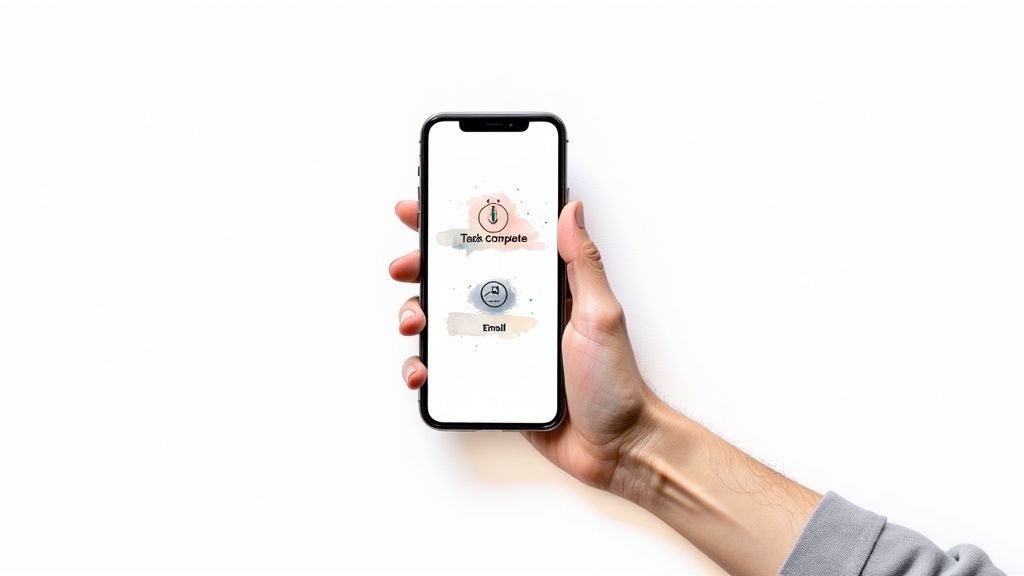 A tactical map with pins marking different points in a customer journey, such as 'Onboarding Complete' and 'Support Ticket Closed'.
