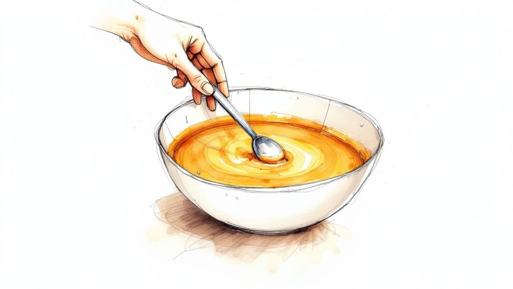 A batch of perfectly golden-brown Mysore Bondas being fried in a pan of hot oil.