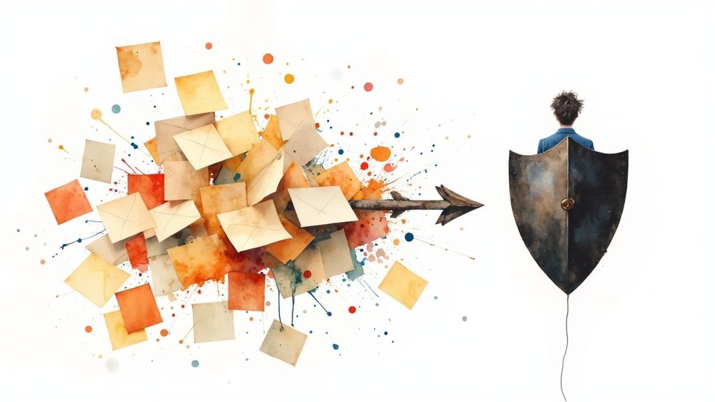 A founder converting scattered customer feedback notes into a focused, powerful strategy roadmap
