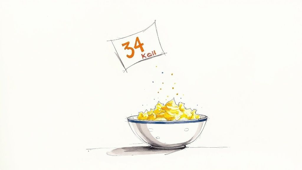 A bright and airy photo of fluffy scrambled egg whites in a white bowl, garnished with fresh chives.