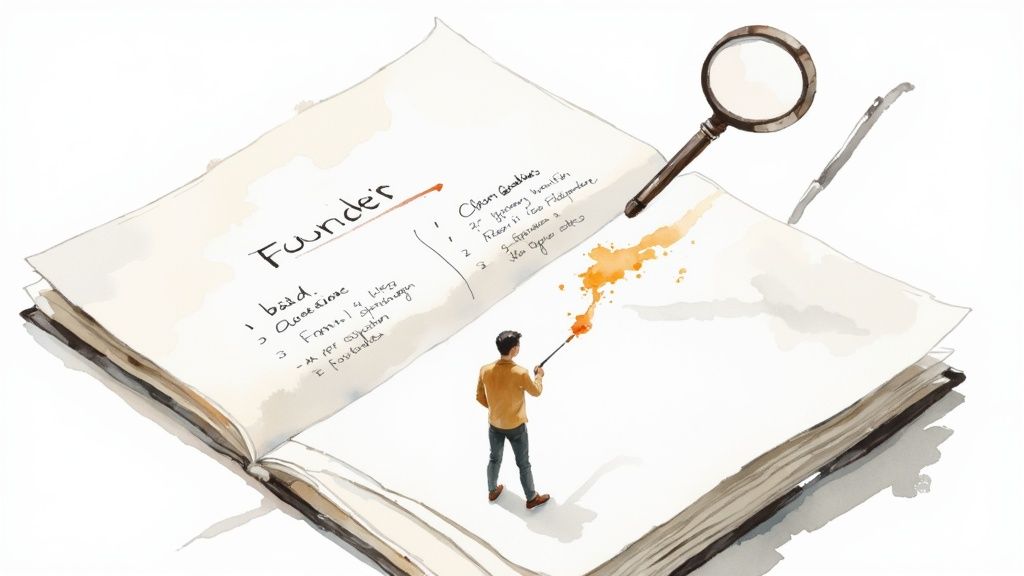 Image of a person analyzing a poll on a screen