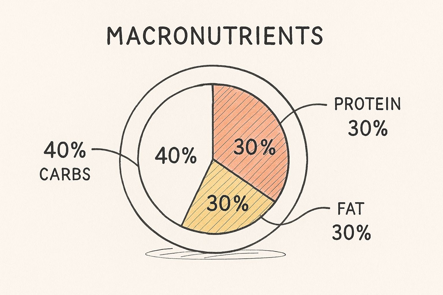 Infographic about macros to lose weight