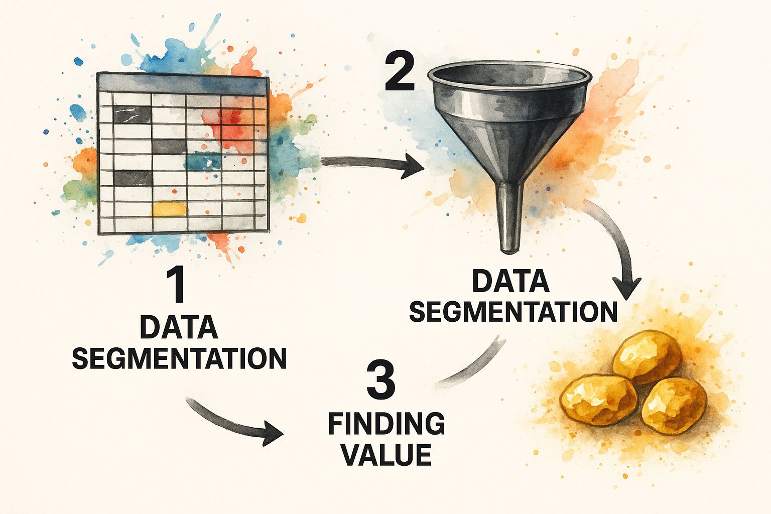 Infographic about how to analyze a survey data