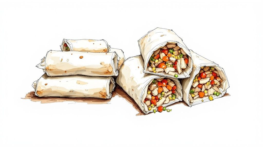 Portion-Controlled Freezer Burritos