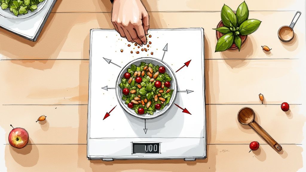 How to Weigh Food for Weight Loss (Without the Stress)