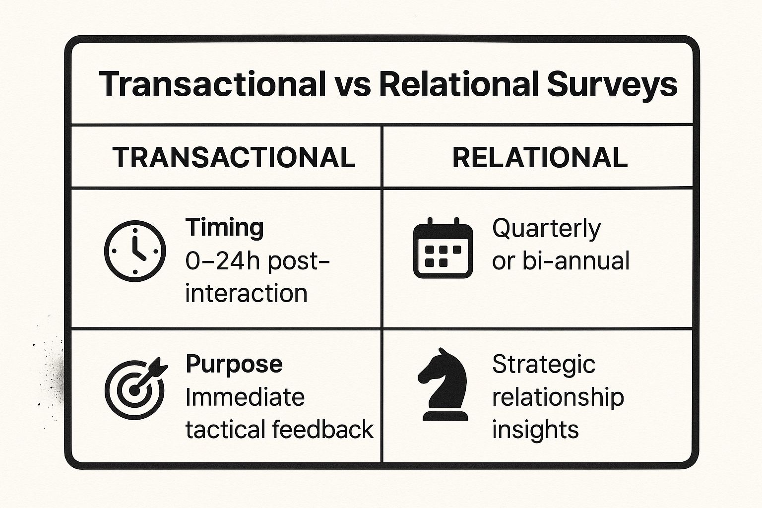 Transactional vs Relational Surveys