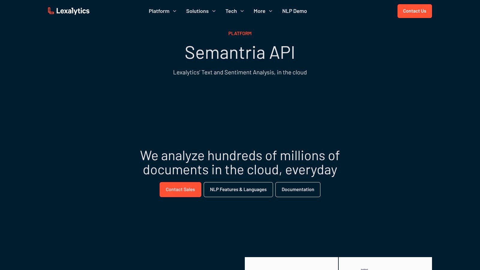Lexalytics Semantria (by Lexalytics/InMoment)