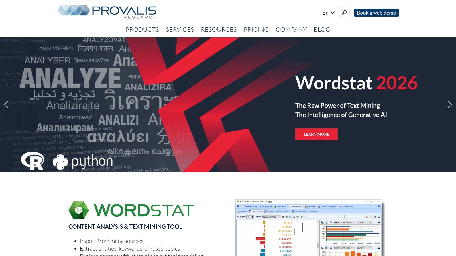 Provalis Research (QDA Miner / WordStat)