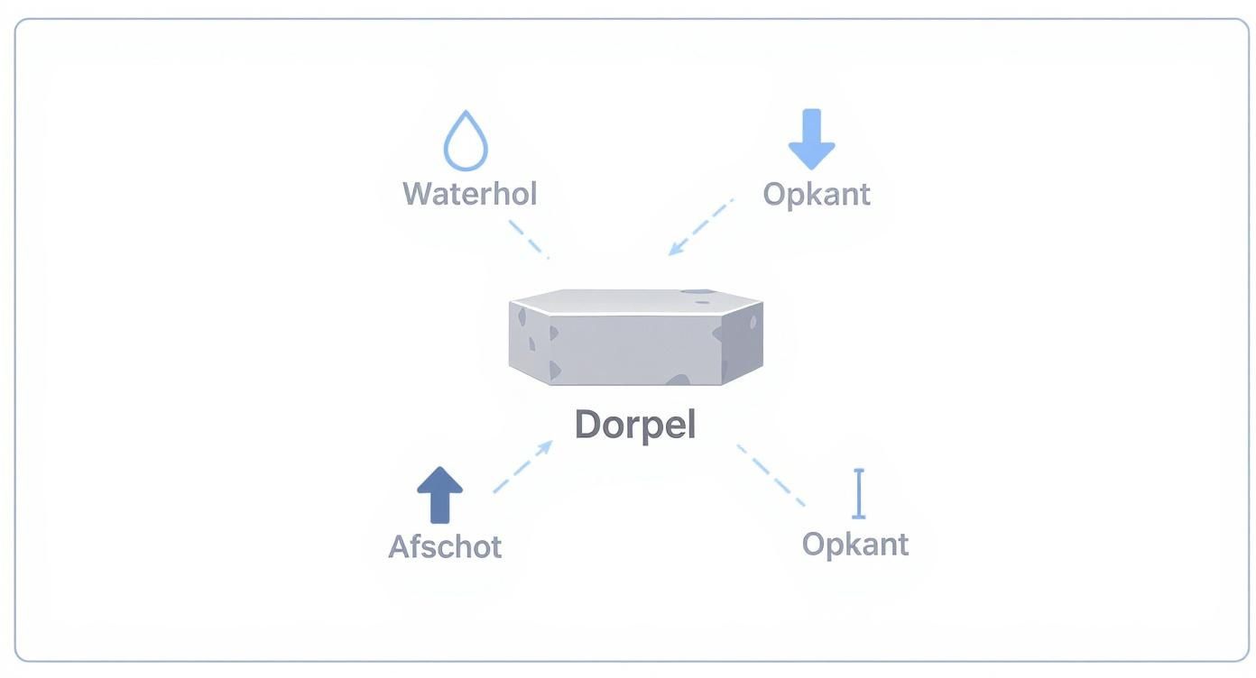 Infographic about dorpel blauwe steen