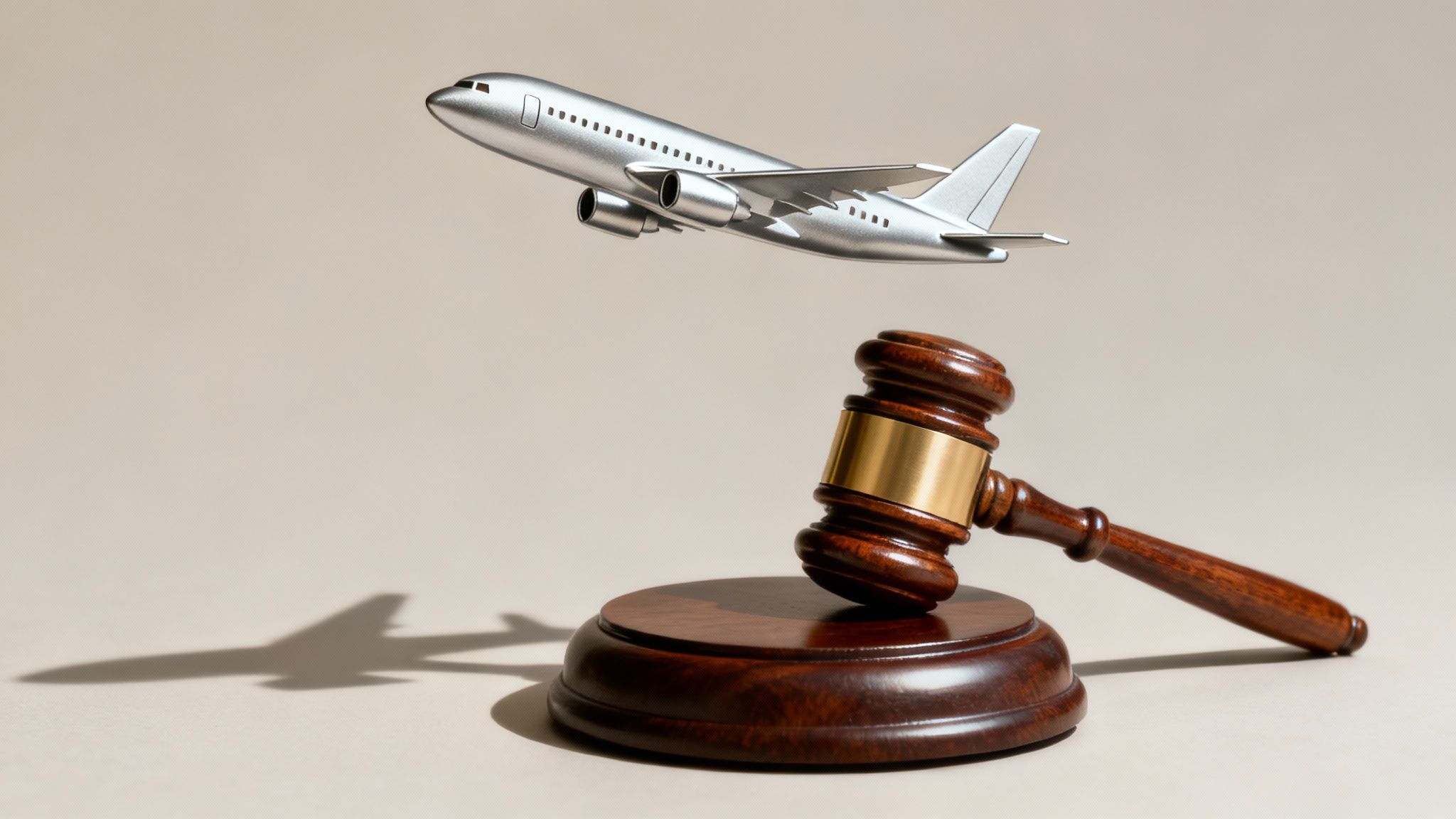 A gavel resting on a law book with a green leaf emblem, signifying legal rulings on environmental claims