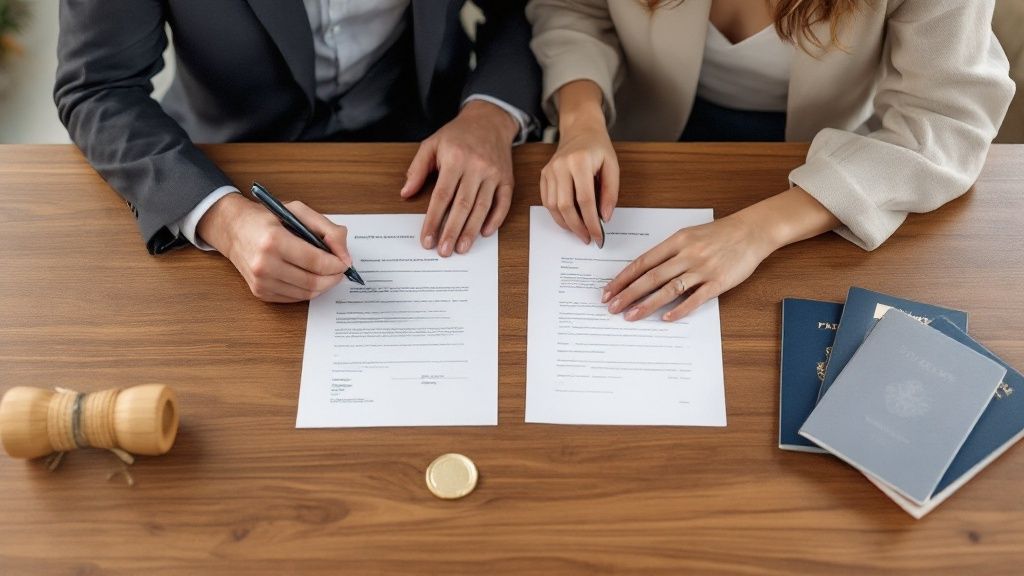 Шетелдік серіктеспен некеге тұрудың немесе бірге тұрудың құқықтық салдары 3 бейне