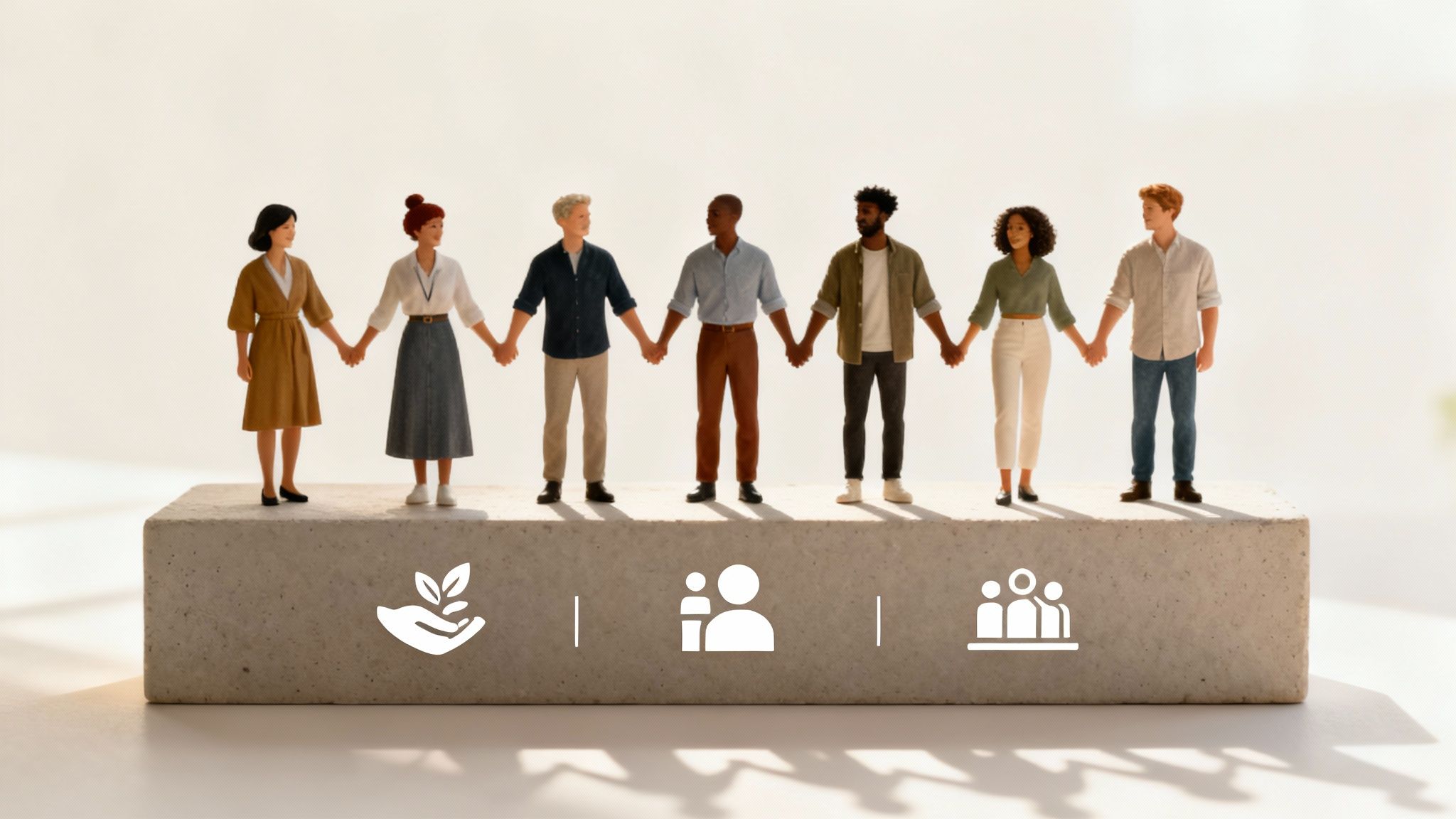 Wat is ESG en waarom het onmisbaar is voor uw bedrijf 3 Een divers team van collega's die samenwerken in een moderne kantooromgeving