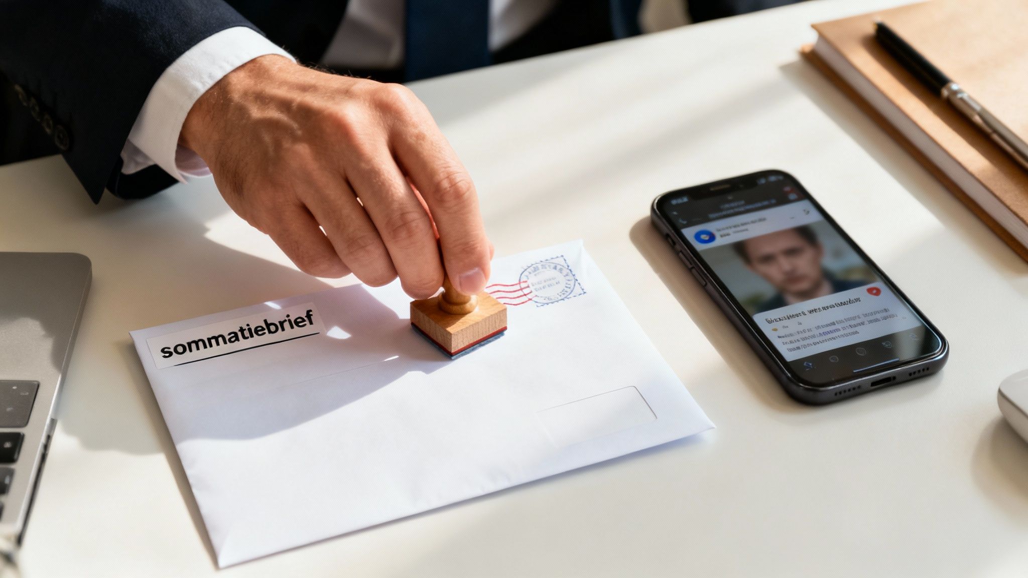 online defamation and reputation management under dutch law? 5 A person at a desk creating a checklist, symbolizing a strategic plan of action.