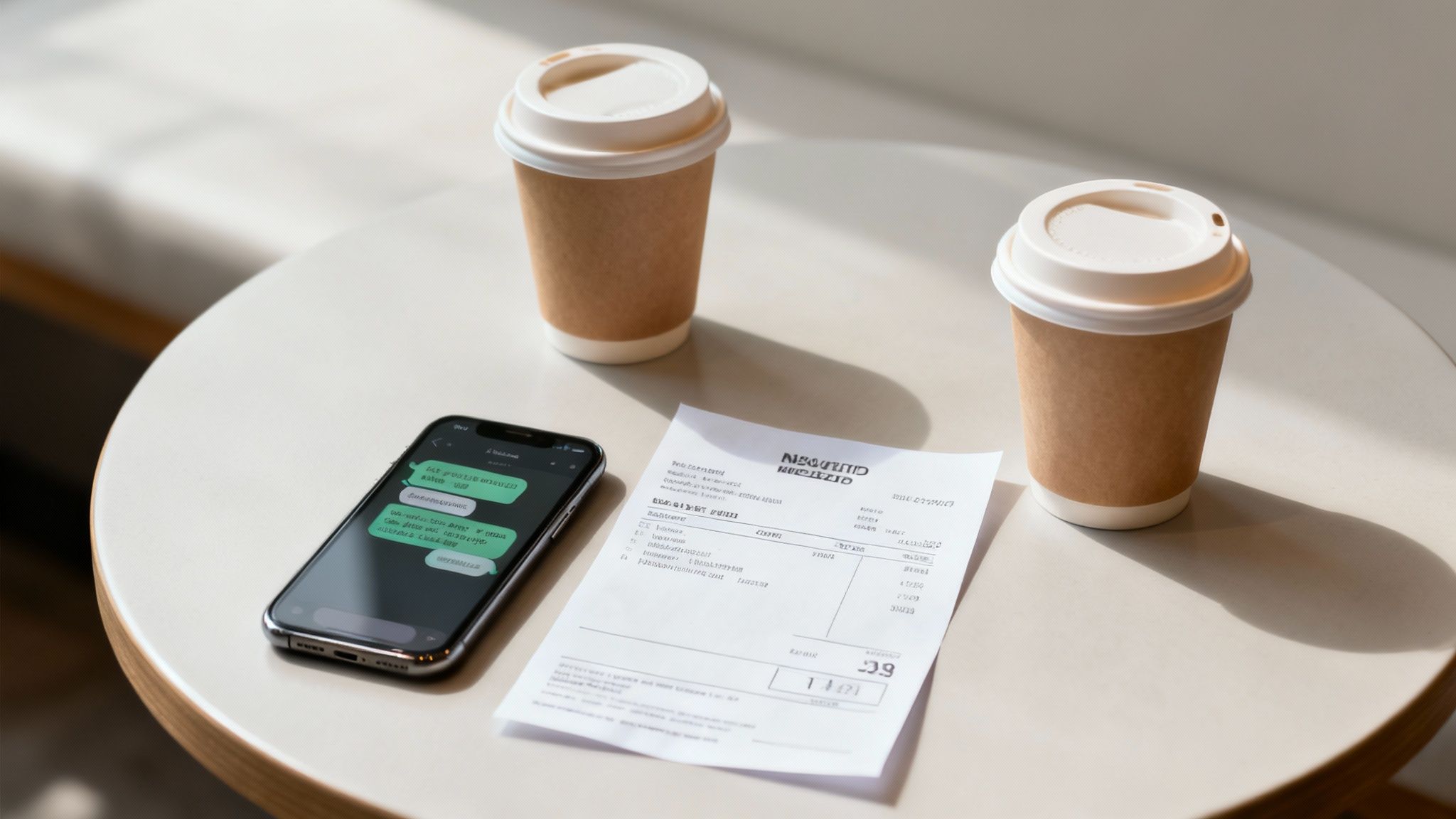 A magnifying glass hovering over a simple handshake, symbolising the intense scrutiny required to prove a verbal agreement.