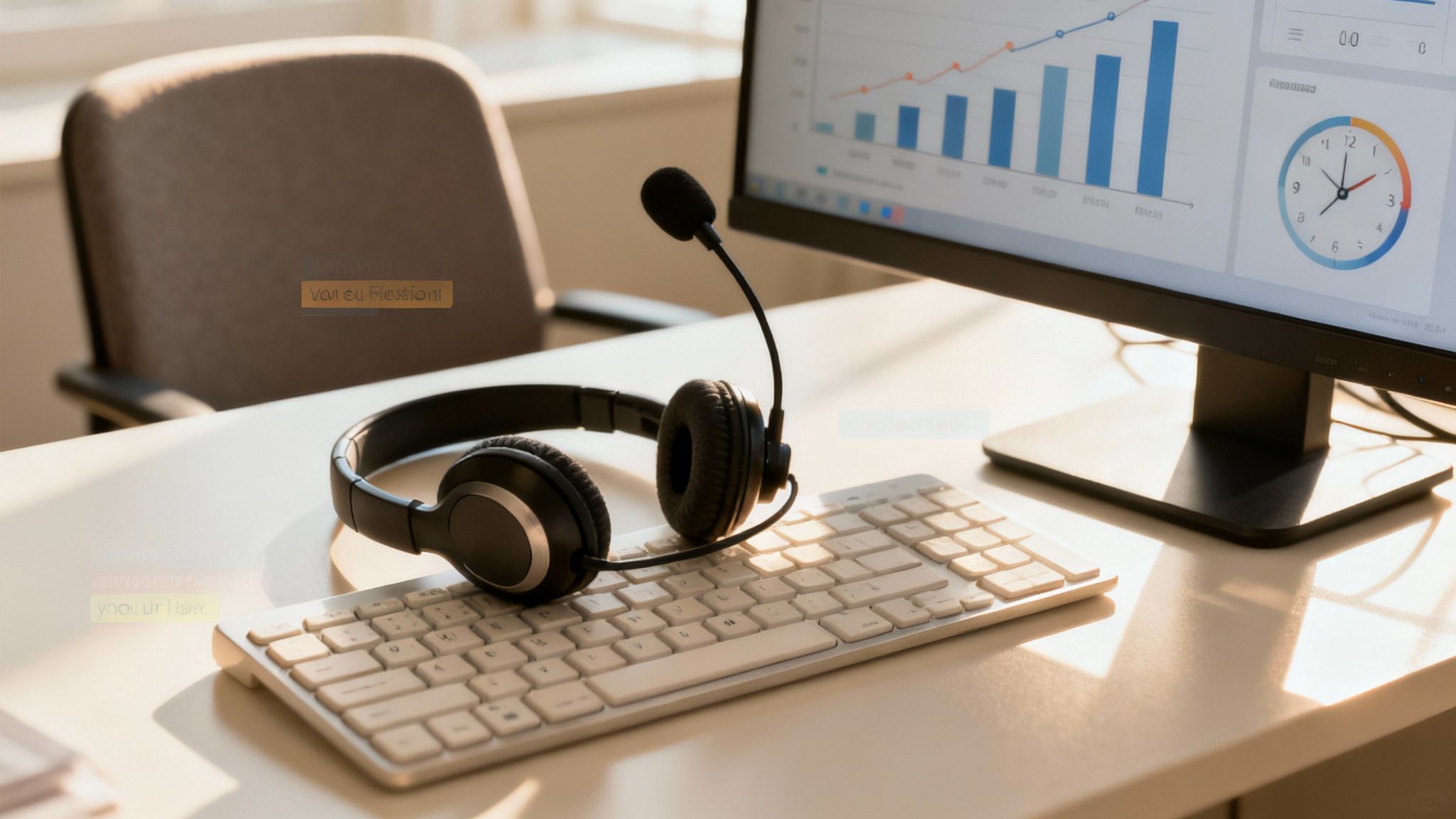 AI as your manager: can an algorithm evaluate your performance? 4 A person looking at a digital interface with charts and performance metrics