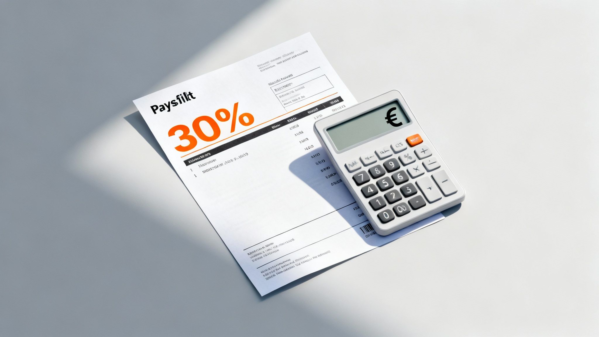 Kesek mîkrofonek li ser fişa mûçeyê digire, û pereyê Holendî û hesabkerek li nêzîkê wê hene.