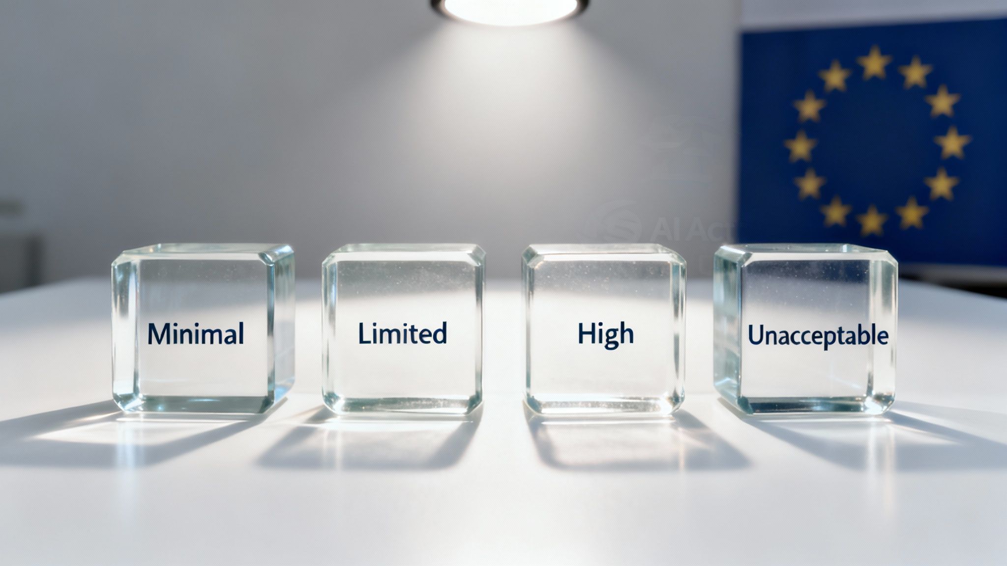 Chatbots, copyright and compliance: the legal future of AI tools 5 Stylised graphic showing different risk levels from low to high